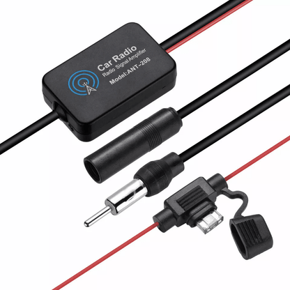 Car FM/AM Radio Antenna Signal Booster Amp Aerial Amplifier for Auto Stereo