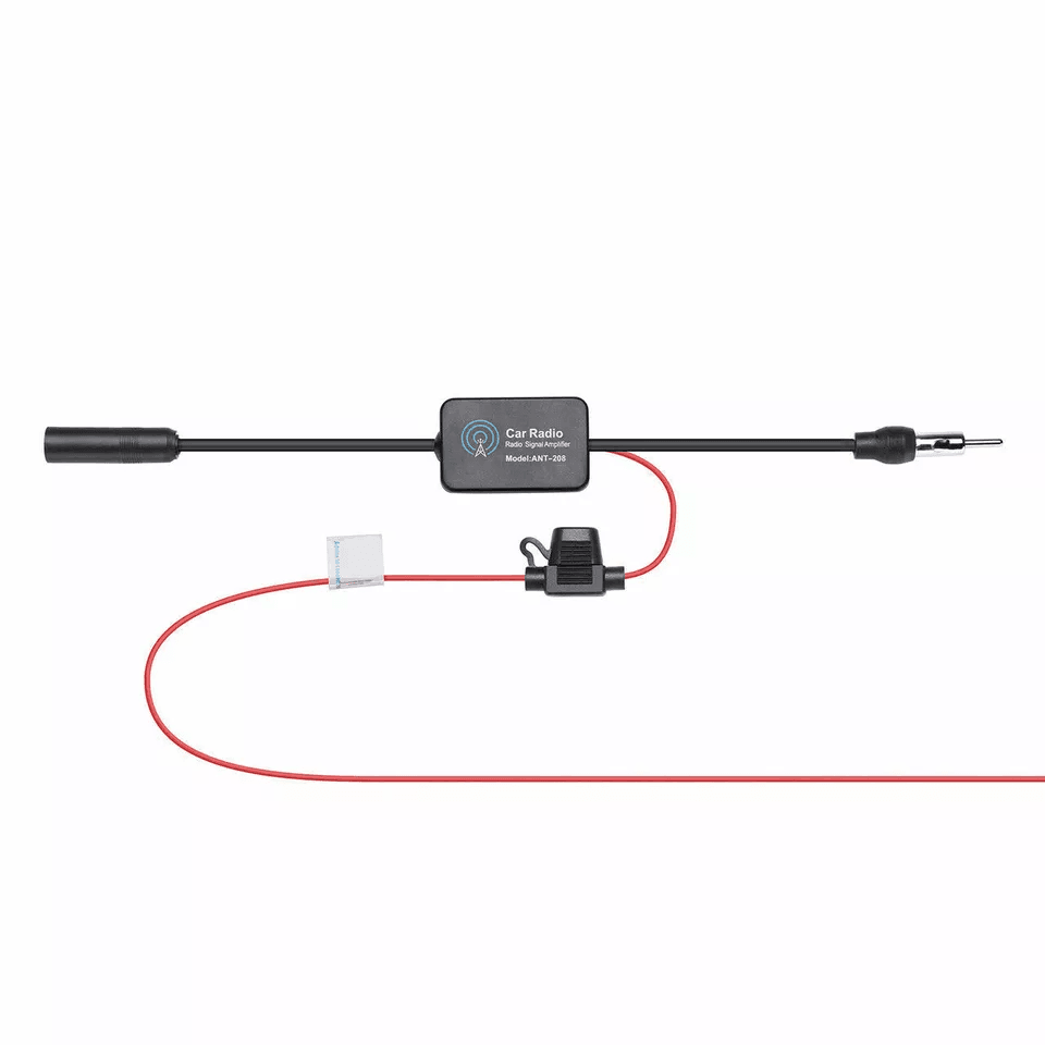 Car FM/AM Radio Antenna Signal Booster Amp Aerial Amplifier for Auto Stereo