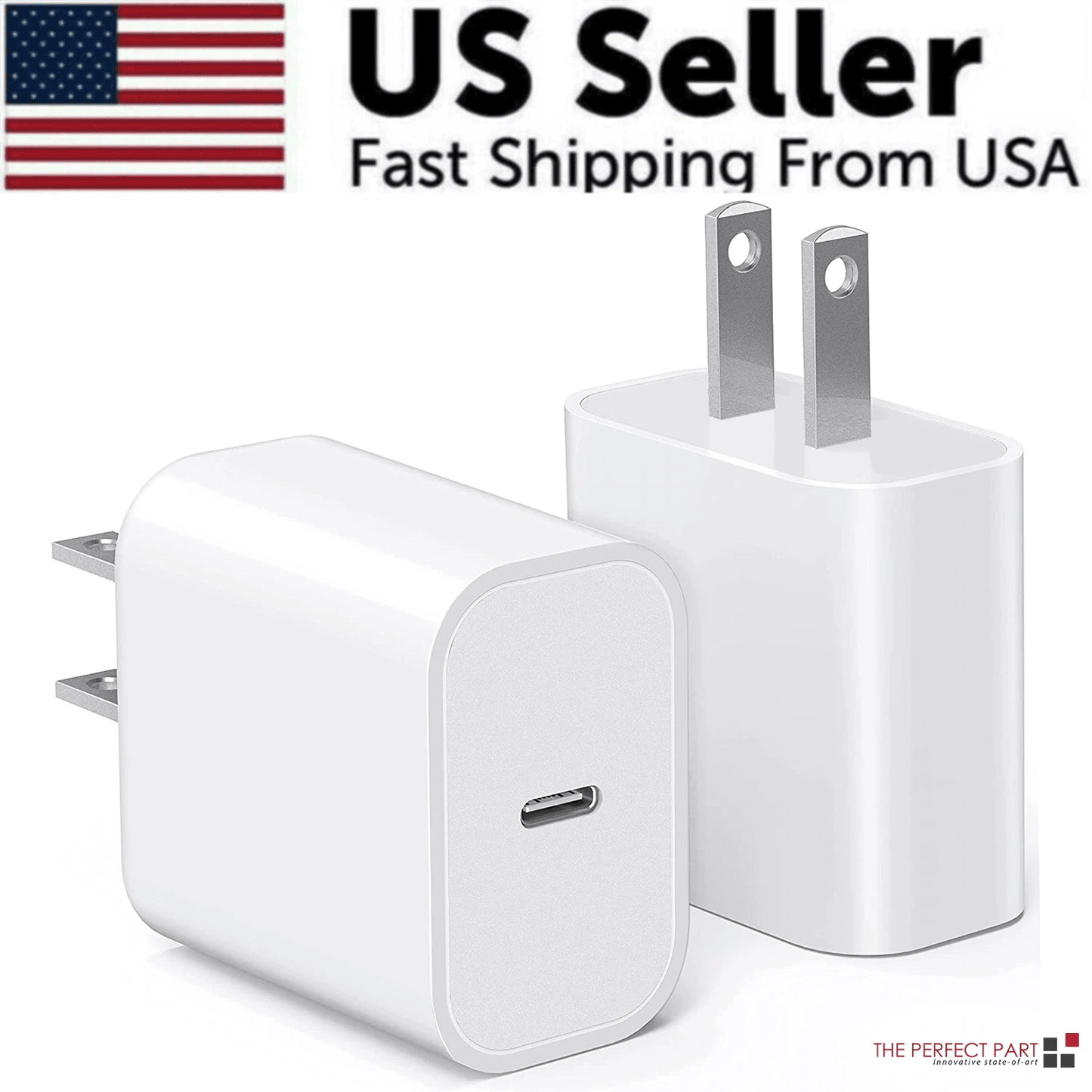 Super Fast Charger Type C For iPhone USB-C 20W PD Wall Adapter with Cable Fast Char