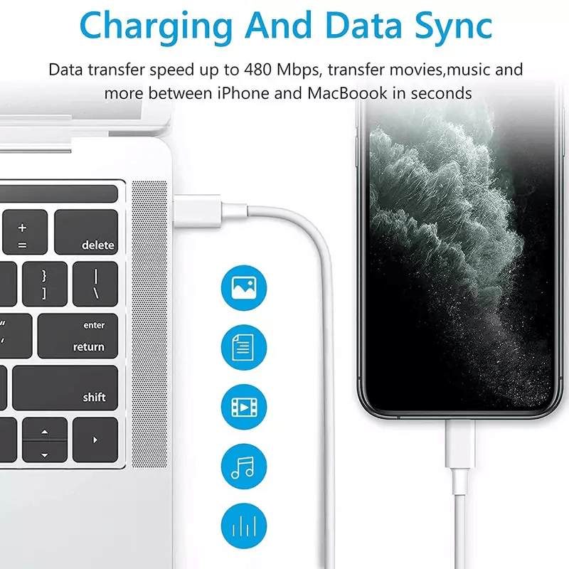 Super Fast Charger Type C For iPhone USB-C 20W PD Wall Adapter with Cable Fast Char