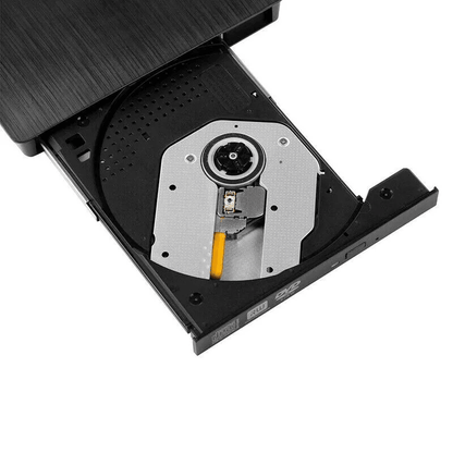 USB 3.0 Slim External CD DVD RW Drive Writer Burner Player, Compatible with Laptop PC & Mac, Portable & High-Speed