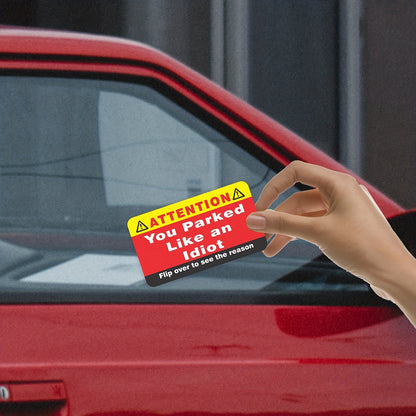 You Park Like an Idiot Cards – 50-Pack Multiple Reason Violation Notices – Hilarious Bad Parking Gag Gift for Adults