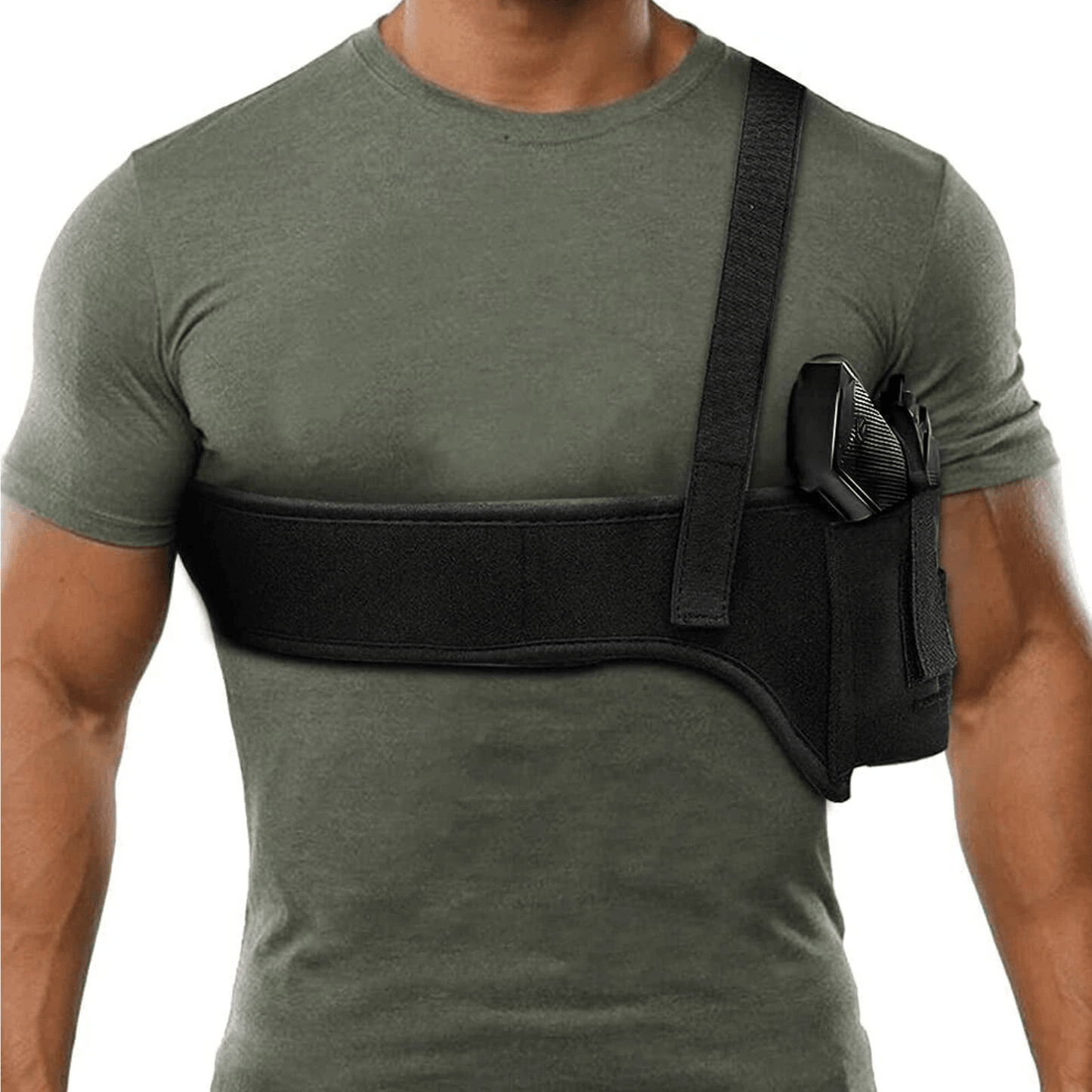 Tactical Concealed Carry Shoulder Waist Pistol Holster Universal Hand Gun Holder Pouch with Adjustable Straps for Chest