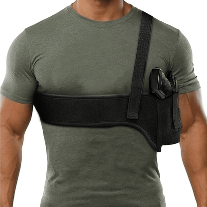 Tactical Concealed Carry Shoulder Waist Pistol Holster Universal Hand Gun Holder Pouch with Adjustable Straps for Chest
