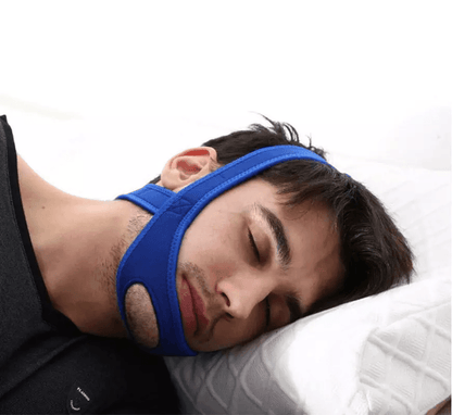 Snore Stop Anti Snoring Chin Strap – Sleep Apnea Belt for Mouth Breathers, Adjustable Neoprene Jaw Support