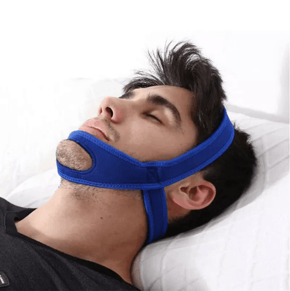 Snore Stop Anti Snoring Chin Strap – Sleep Apnea Belt for Mouth Breathers, Adjustable Neoprene Jaw Support