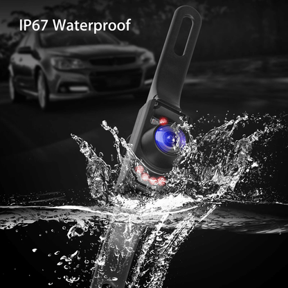4.3" HD Monitor Car Backup Reverse Camera Kit with Night Vision Waterproof Rear View Parking License Plate System