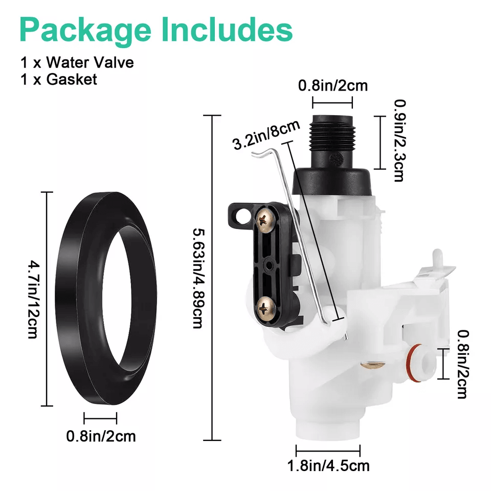 Upgraded Thetford Aqua Magic V RV Toilet Water Valve Replacement Part