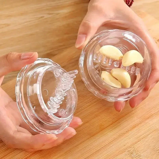 Manual Garlic Press & Roll Chopper – Multifunctional Kitchen Gadget for Fresh Ingredients