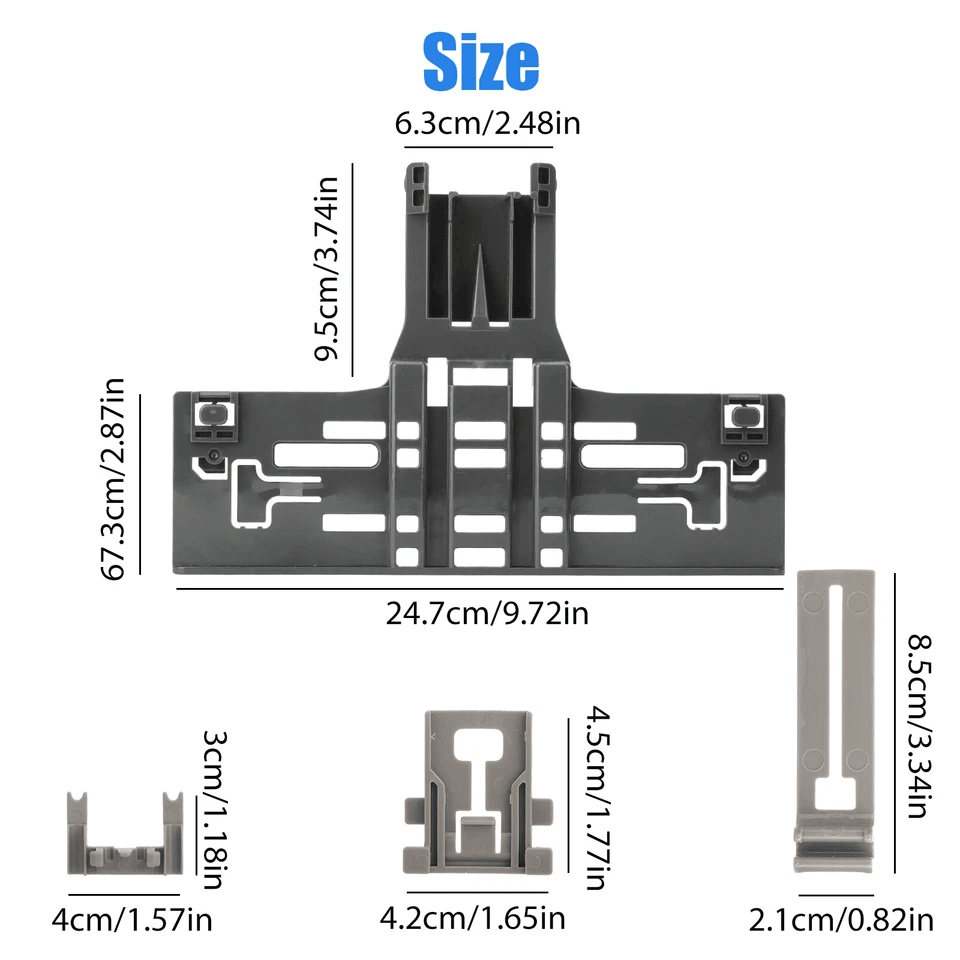 Dishwasher Top Rack Adjuster Replacement Kit, Upgrade Compatible with Whirlpool, Kenmore, Kitchenaid