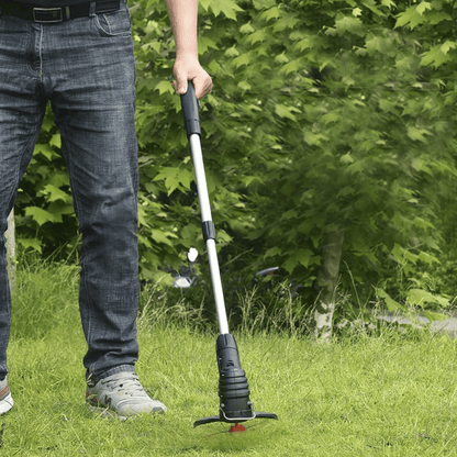 Cordless Electric Weed Trimmer & Lawn Edger with Rechargeable Battery and Extendable Pole