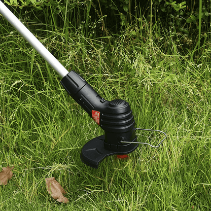 Cordless Electric Weed Trimmer & Lawn Edger with Rechargeable Battery and Extendable Pole