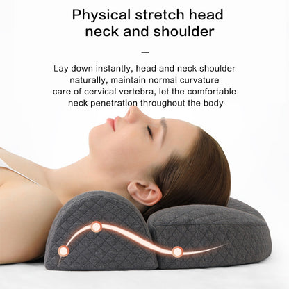 Memory Foam Contour Pillow, Orthopedic Cervical Pillow for Side & Back Sleepers, Ergonomic Bed Pillow