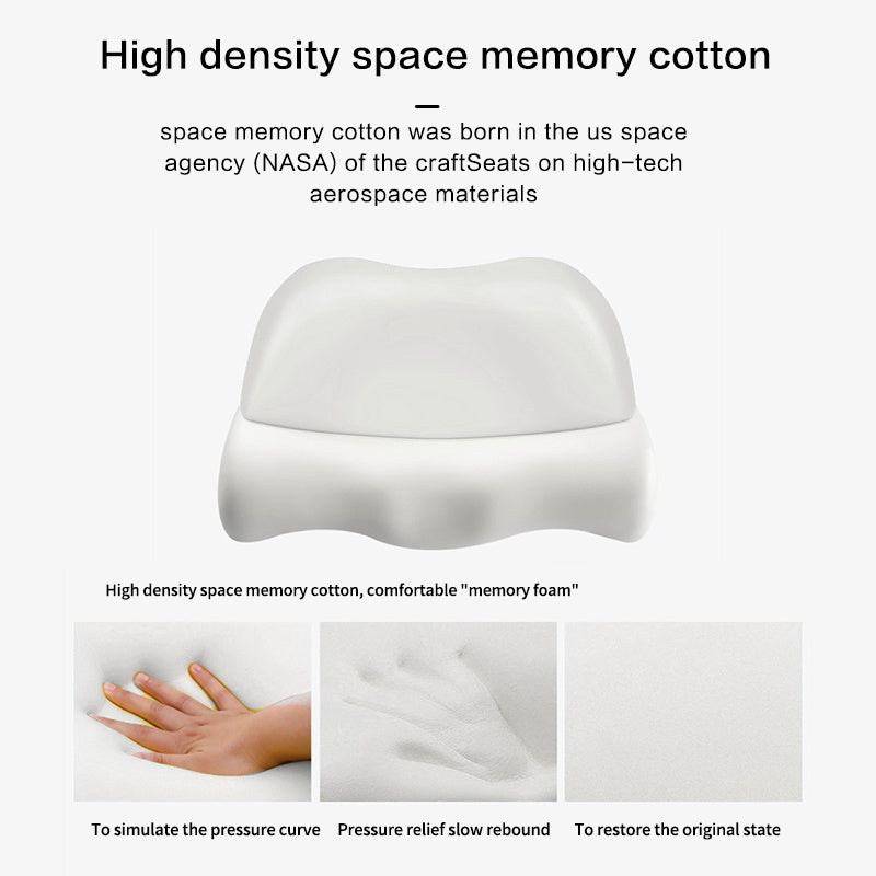 Memory Foam Contour Pillow, Orthopedic Cervical Pillow for Side & Back Sleepers, Ergonomic Bed Pillow