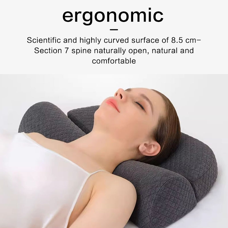 Memory Foam Contour Pillow, Orthopedic Cervical Pillow for Side & Back Sleepers, Ergonomic Bed Pillow