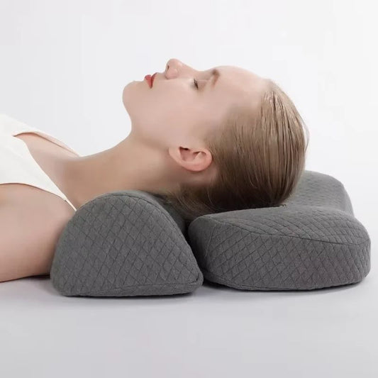 Memory Foam Contour Pillow, Orthopedic Cervical Pillow for Side & Back Sleepers, Ergonomic Bed Pillow
