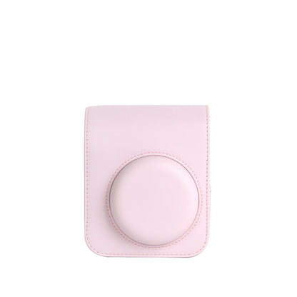 Instax Mini 12 PU Leather Camera Case, Soft Protective Travel Bag with Shoulder Strap for Fujifilm Instant Film Camera