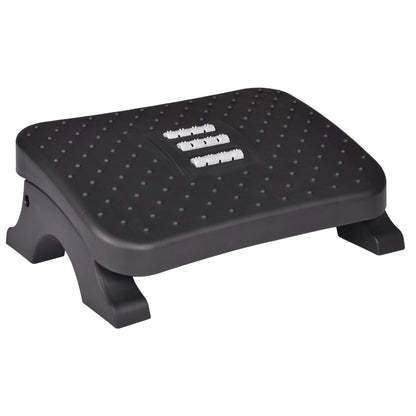 Ergonomic Under Desk Footrest with Massage Rollers, Pain Relief Leg Rest for Home Office Posture Correction