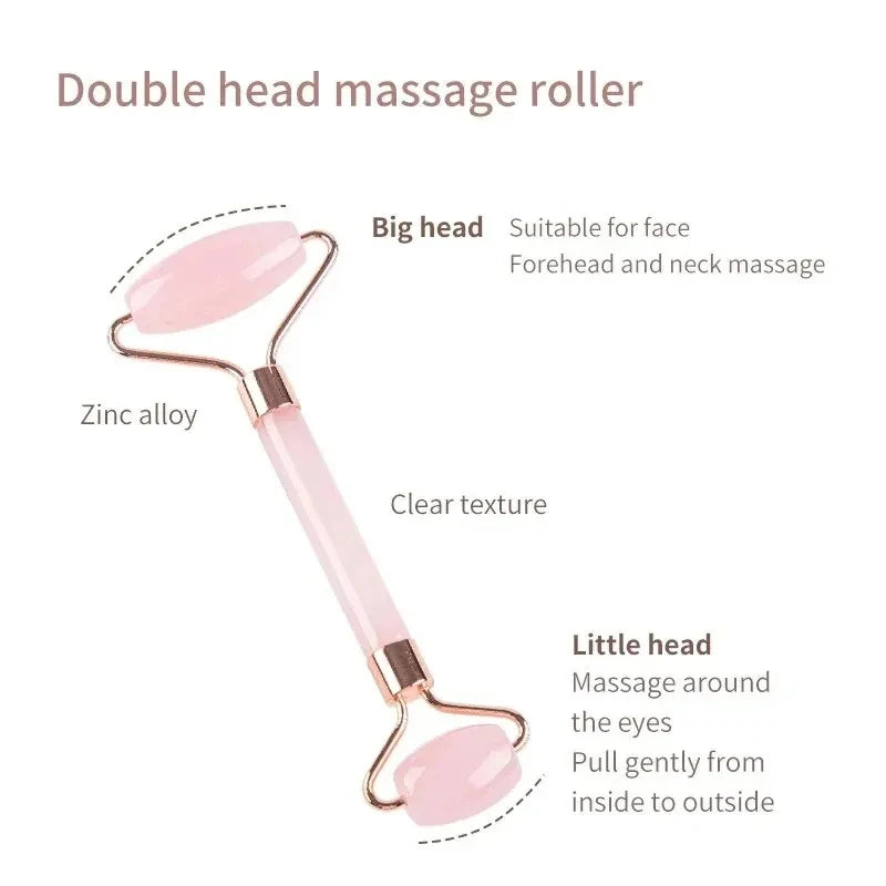 Face & Neck Resin Roller Massager, Double-Ended Beauty Scraping Stick for Relaxation