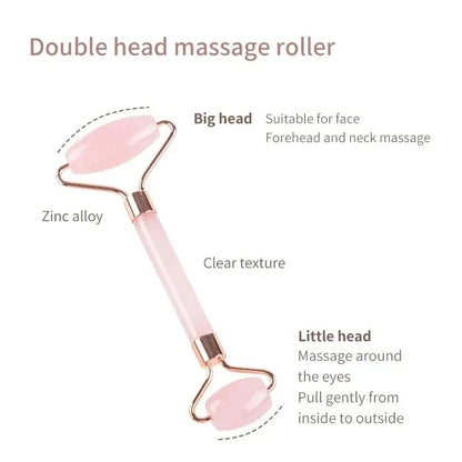 Face & Neck Resin Roller Massager, Double-Ended Beauty Scraping Stick for Relaxation