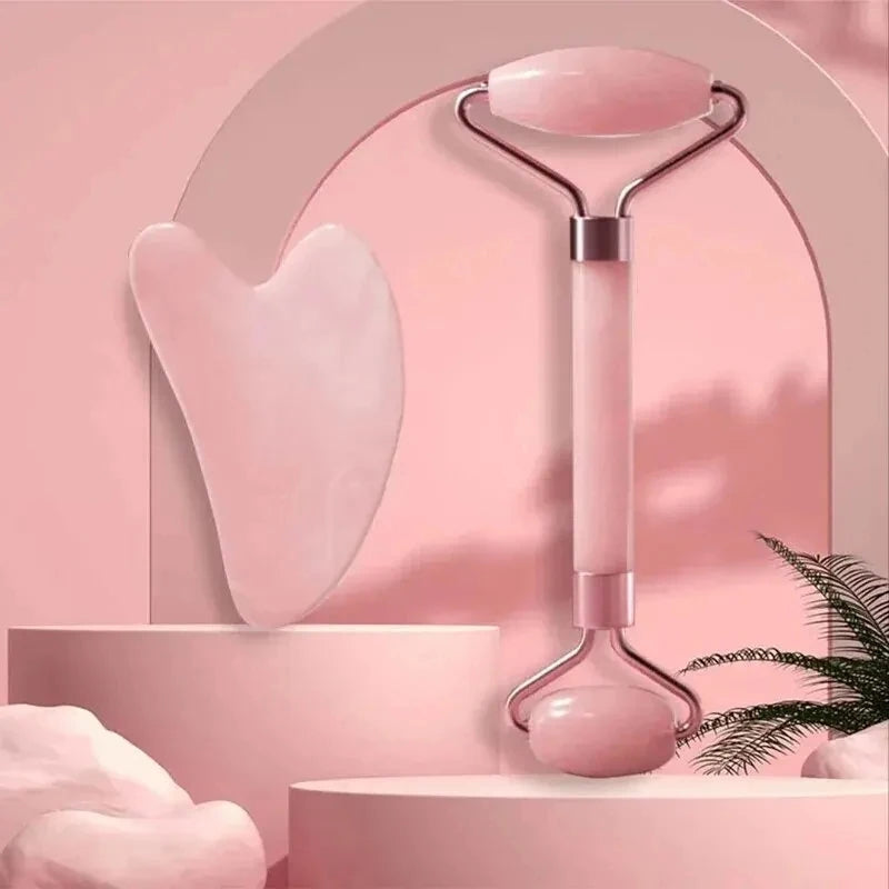 Face & Neck Resin Roller Massager, Double-Ended Beauty Scraping Stick for Relaxation
