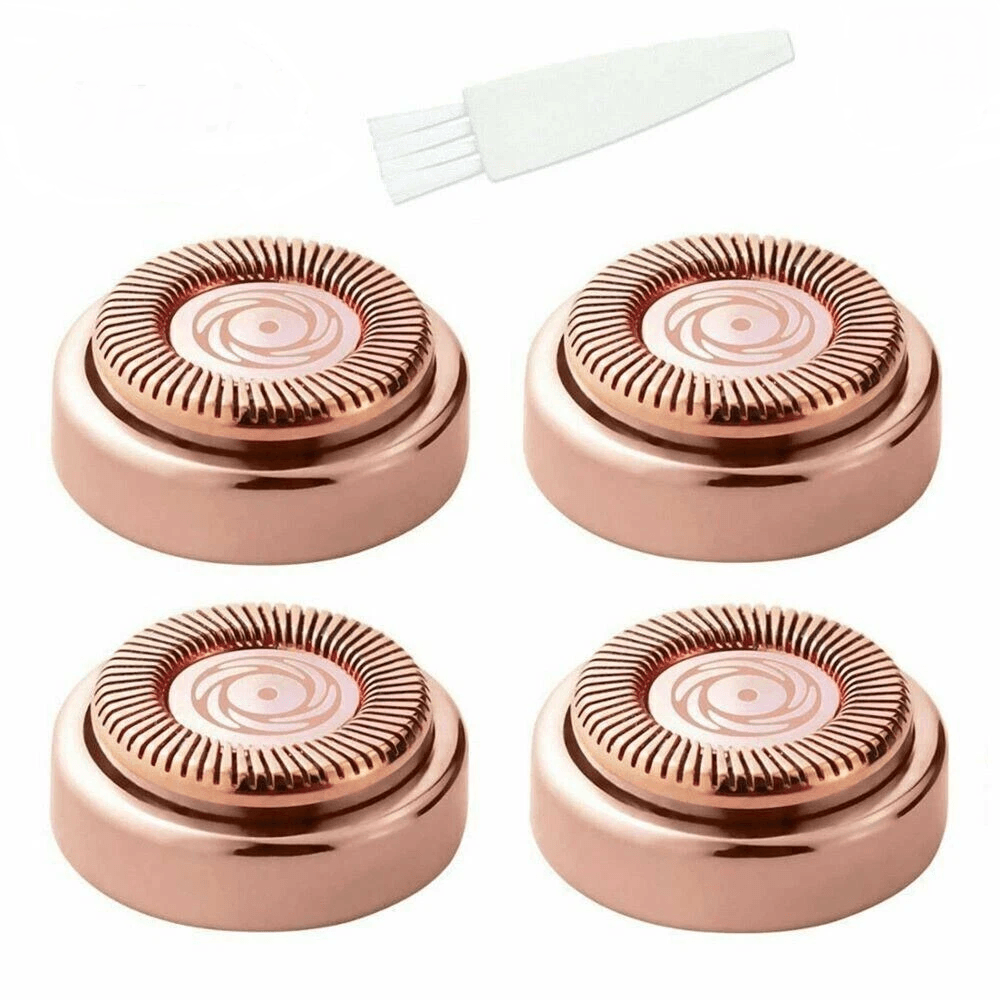 For Flawless Hair Remover 4pcs Replacement Heads – Compatible Blade Refills for Painless Facial Hair Removal