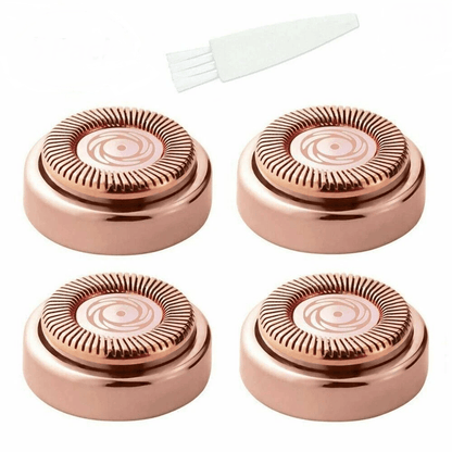 For Flawless Hair Remover 4pcs Replacement Heads – Compatible Blade Refills for Painless Facial Hair Removal