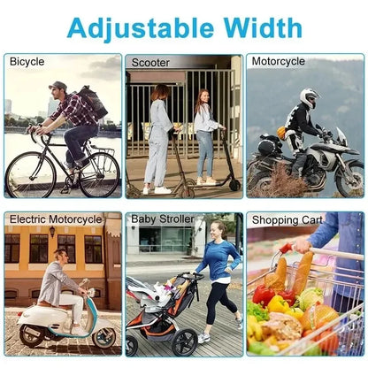 Electric Bicycle Mobile Phone Holder, 360° Rotatable Non-Slip Stand for Moto & Bike Riding