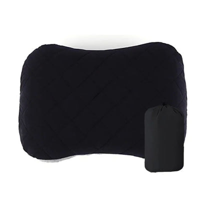 Ergonomic Ultralight Inflatable Travel Camping Pillow, Soft Washable Cover for Neck & Back Support, Portable Air Pillow