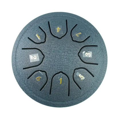 8 Tone Steel Tongue Drum Mini Hand Pan Drums with Drumsticks, Music Tambourine, and Accessories Portable Percussion