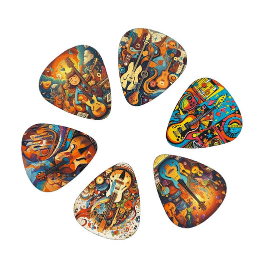 12pcs set Guitar Paddles – Cartoon Couples Acoustic Guitar Picks – Musical Instrument Accessories Pick Guitar