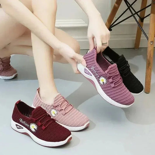 Lightweight Sneakers for Women, Breathable Net Shoes with Comfortable Soft Sole, Casual Adult Sneakers for Walking