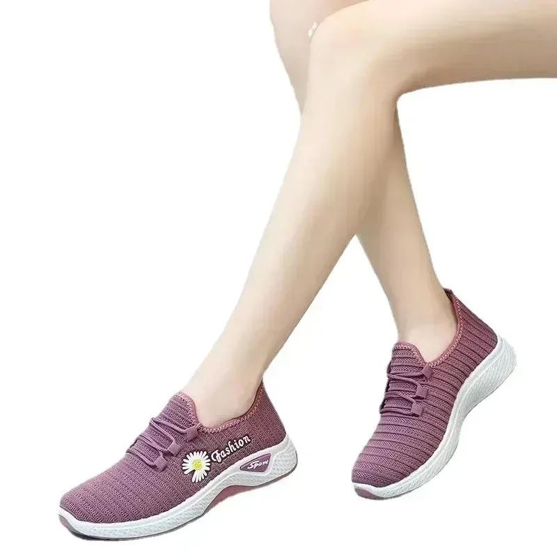 Lightweight Sneakers for Women, Breathable Net Shoes with Comfortable Soft Sole, Casual Adult Sneakers for Walking