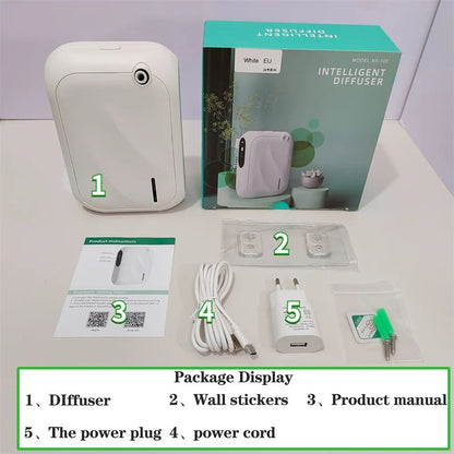 Aroma Diffuser Scent Machine with Bluetooth APP Control, Wall-Mountable Fragrance Smell Distributor for Home & Office
