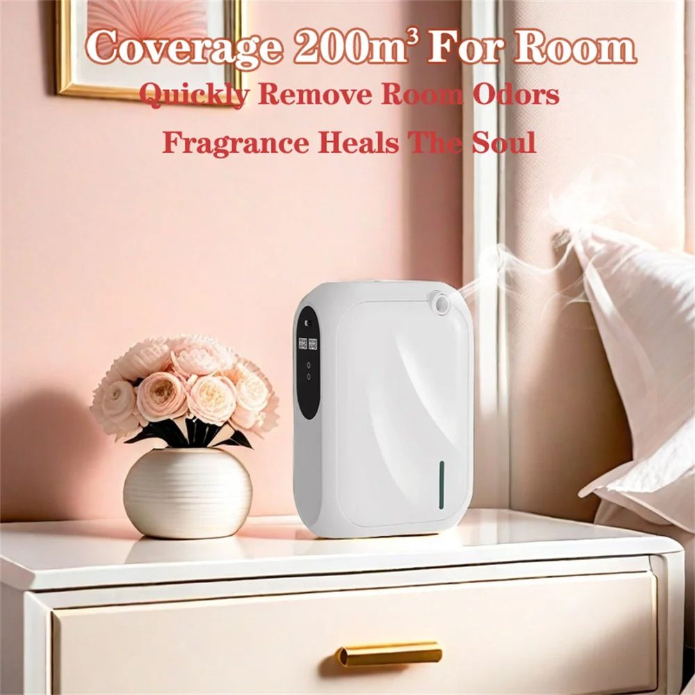 Aroma Diffuser Scent Machine with Bluetooth APP Control, Wall-Mountable Fragrance Smell Distributor for Home & Office