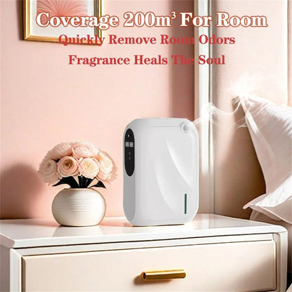Aroma Diffuser Scent Machine with Bluetooth APP Control, Wall-Mountable Fragrance Smell Distributor for Home & Office