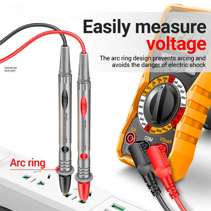 PT1005B 1000V 10A Multimeter Test Leads, Universal Needle Tip Probe Wire Pen for Digital Multi Meter Tester