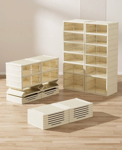 Top Quality Stackable Shoe Cabinet, Portable Design Organizer Stand Holder for Space-Saving Shoes Storage
