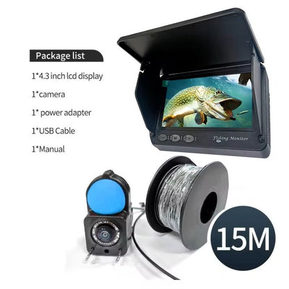 Portable 4.3" Underwater Fishing Camera with 1080P Night Vision