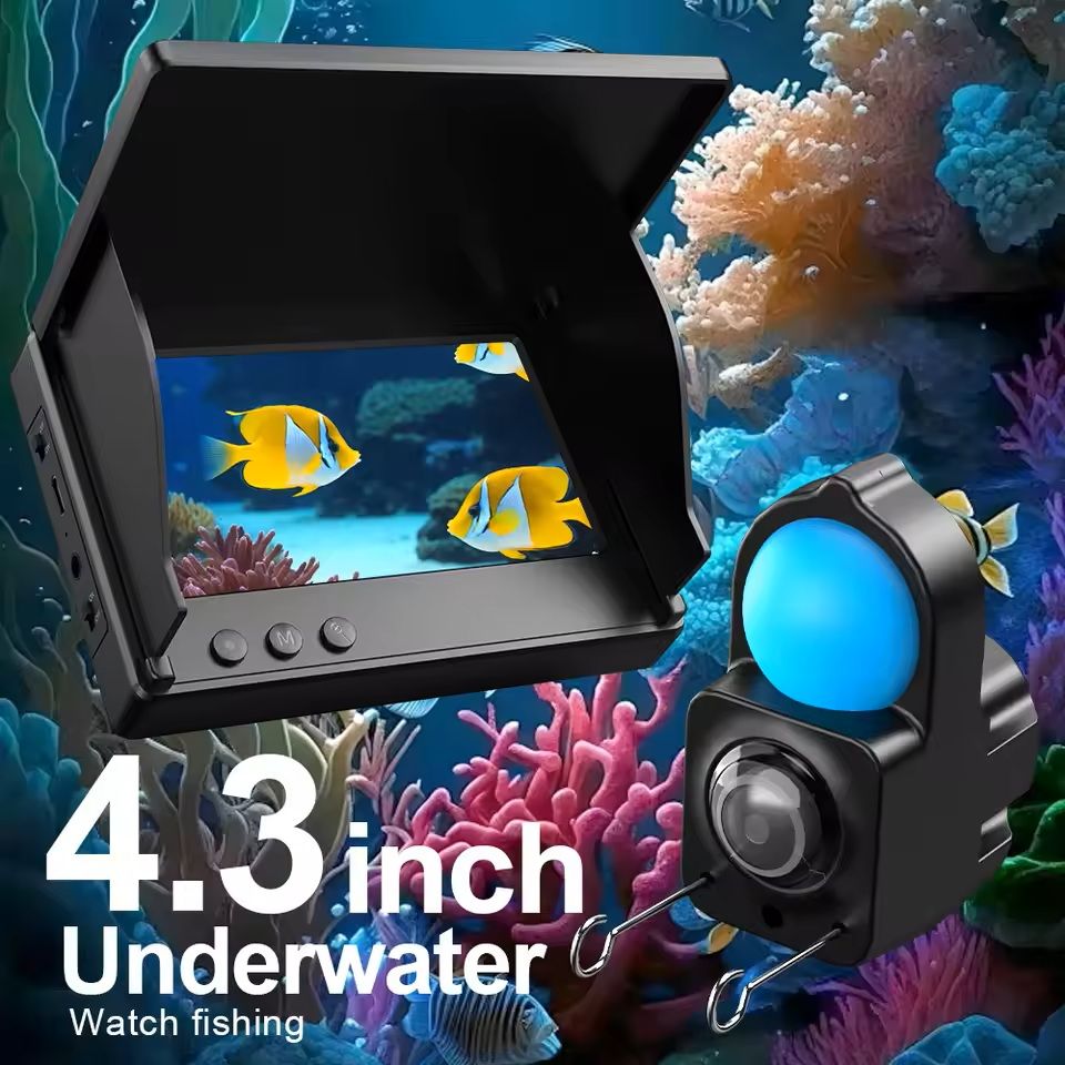 Portable 4.3" Underwater Fishing Camera with 1080P Night Vision