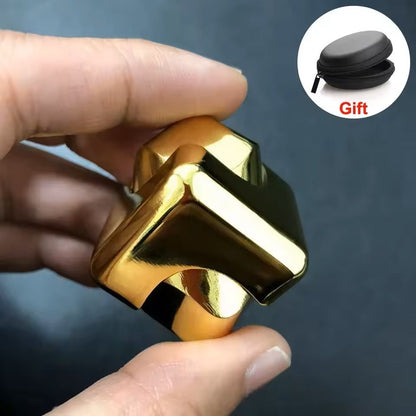 Alloy Cube Spinner Fidget Toy for Adults Anti Stress Portable Finger Gyroscope