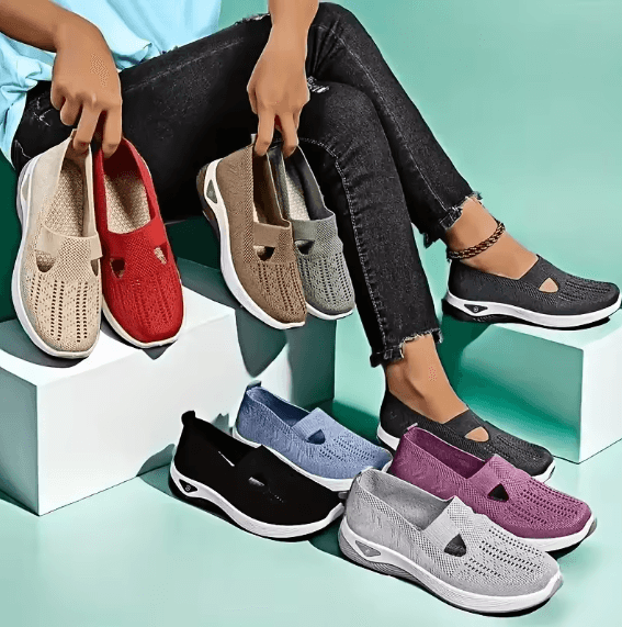 2024 Women's Breathable Slip-On Fashion Sneakers Lightweight Trendy and Summer Ready
