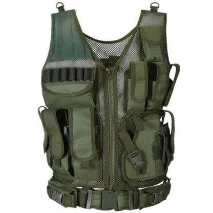Adjustable Molle Tactical Vest Security Combat Body Armor Vests for Airsoft CS Game Hunting Army Outdoor Training Gear