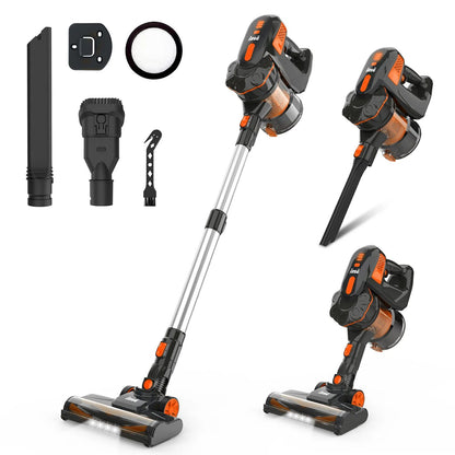 Cordless Stick Vacuum Cleaner Powerful Suction Lightweight for Household, Pet Hair, Carpet & Floor