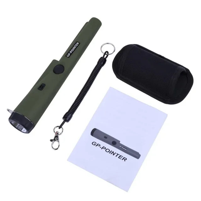 360° Waterproof Metal Detector Pinpointer, Handheld Professional Tool for Gold, Coins, and Relics