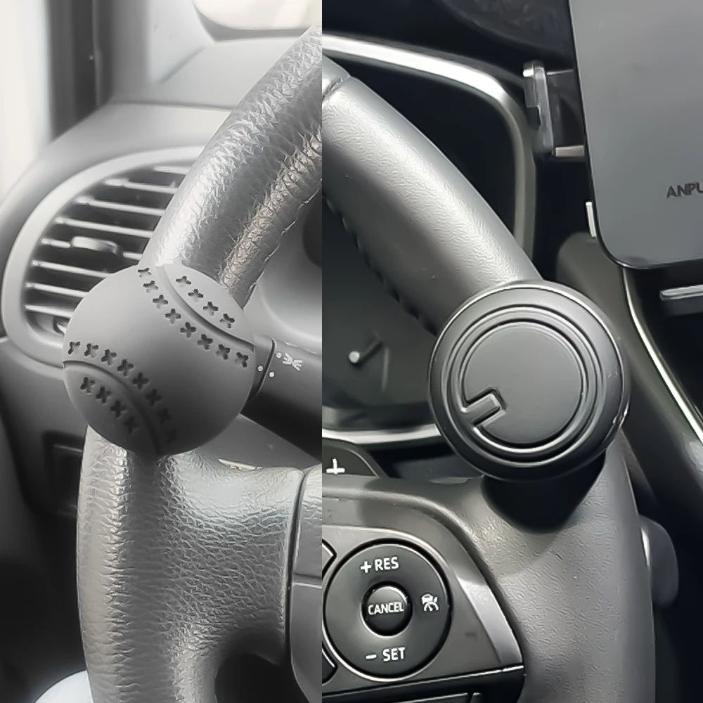 Steering Wheel Booster Spinner Knob with Power Handle Ball & Metal Bearing for Effortless One-Handed Driving Control