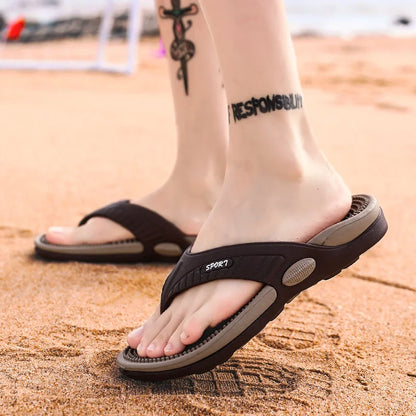 Luxury Massage Slippers, Summer Breathable Beach Shoes for Men & Women, Comfortable Flip Flops