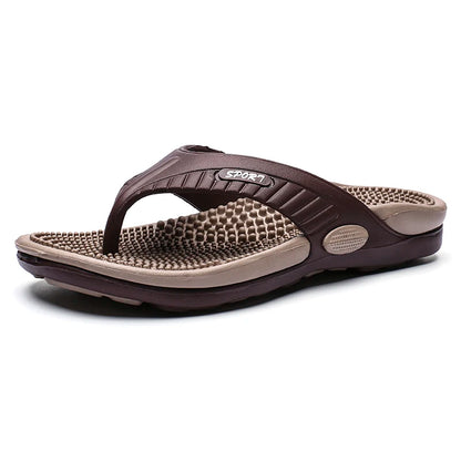 Luxury Massage Slippers, Summer Breathable Beach Shoes for Men & Women, Comfortable Flip Flops