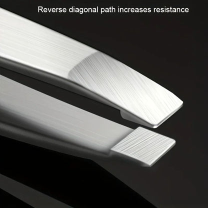 Professional Tweezers Set, Perfect for Eyebrow Hair Removal, Splinter & Ingrown Hair, Precision Stainless Steel