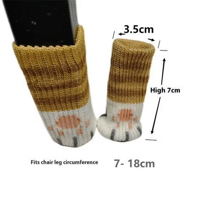 16 Piece Knitted Chair Leg Socks Set for Floor Protectio